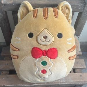Jones Gingerbread Cat Squishmallow 8”